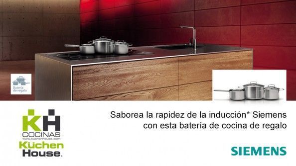 Promoción – Con tu placa de inducción Siemens te regalamos una batería de cocina | KüchenHouse Cocinas Promoción - Con tu placa de inducción Siemens te regalamos una batería de cocina | KüchenHouse Cocinas