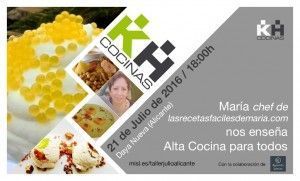 Aprende con María alta cocina para todos con la colaboración de Jamones Redondo Iglesias | Taller de cocina Kuchen House.